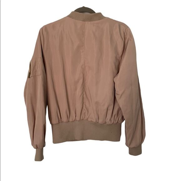 Women's Pink Bomber Jacket - Picture 6 of 8